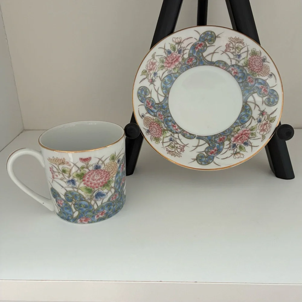 NWT Vintage Laudel for Macy’s Porcelain Made in Japan Demitasse Tea Cup/Saucer